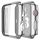 Apple Watch 38mm ochranné pouzdro + tvrzené sklo Silver / lesklá stříbrná (Bulk)