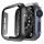 Apple Watch 38mm ochranné pouzdro + tvrzené sklo Black / lesklá černá (Bulk)