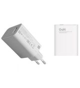 Xiaomi MDY-12-EA GaN 55W originální rychlá cestovní nabíječka White / bílá (Bulk)