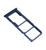 Samsung A70 Galaxy A705F originální držák SIM / SD karty Blue / modrý (Service Pack) - GH98-44196C