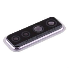 Huawei P40 Lite 5G originální rámeček kamery + sklíčko Silver / stříbrné (Bulk)