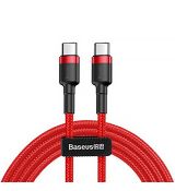 Baseus cafule datový kabel USB Type-C to Type-C Red / červený - CATKLF-H09