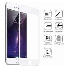 Tvrzené sklo 5D White / bílé pro iPhone 7, 8, SE 2020