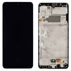 Samsung A32 4G Galaxy A325F originální LCD displej + dotyk + přední kryt / rám Black / černý (Service Pack) - GH82-25579A