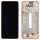 Samsung A33 5G Galaxy A336B originální LCD displej + dotyk + přední kryt / rám Gold / Peach (Service Pack) - GH82-28143D, GH82-28144D