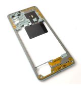 Samsung M53 5G Galaxy M536B originální střední kryt / rám Green / zelený (Service Pack) - GH98-47481C
