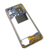 Samsung M53 5G Galaxy M536B originální střední kryt / rám Blue / modrý (Service Pack) -  GH98-47481A