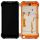 Doogee S58 Pro originální LCD displej + dotyk + přední kryt / rám Orange / oranžový (Bulk)