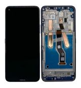 Nokia 8.3 originální LCD displej + dotyk + přední kryt / rám Black / černý (Service Pack) - HQ3160AM97000