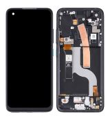 Asus Zenfone 8 / ZS590KS originální LCD displej + dotyk + přední kryt / rám Black / černý (Bulk)