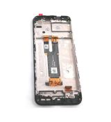 Nokia C32 originální LCD displej + dotyk + přední kryt / rám (Bulk)