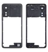 Xiaomi Redmi 13C, Poco C65 originální střední kryt / rám Black / černý (Bulk)