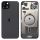 iPhone 15 Plus zadní sklo / kryt s Magsafe Black / černý (Bulk)