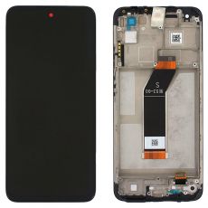 Xiaomi Redmi 10 4G (2022) originální LCD displej + dotyk + přední kryt / rám Black / černý (Bulk) - 560001K19S00