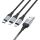 Hoco X102 datový kabel 3v1 Black / černý USB-A / USB-C, micro, Lightning (Blister)