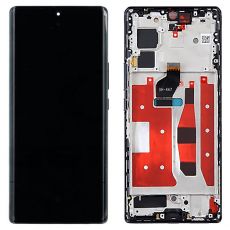 Honor 70 originální LCD displej + dotyk + přední kryt / rám Black / černý (Bulk) - 0235ACMF