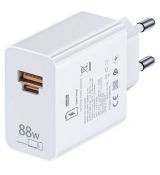 HW-200440C00 Huawei 88W USB-A, USB-C originální rychlá nabíječka White / bílá (Service Pack)