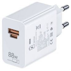 HW-200440C00 Huawei 88W USB-A, USB-C originální rychlá nabíječka White / bílá (Service Pack)