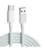 Huawei originální opletený datový kabel USB-A to USB Type-C 6A White / bílý (Bulk)