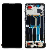 OnePlus Ace 2V originální LCD displej + dotyk + přední kryt / rám Black / černý (Bulk)