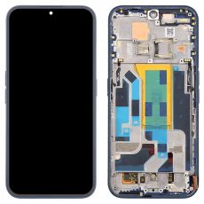 Nothing Phone 2A originální LCD displej + dotyk + přední kryt / rám Black / černý (Bulk)