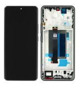 Xiaomi Redmi Note 13 Pro+ 5G originální LCD displej + dotyk + přední kryt / rám Black / černý (Bulk) - 560002N16U00