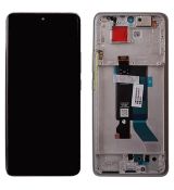 Xiaomi Poco X7 originální LCD displej + dotyk + přední kryt / rám Silver / stříbrný (Bulk) - 5600030O16P00