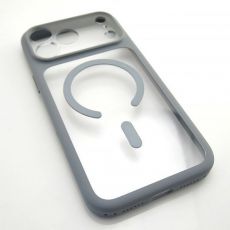iPhone 17 Pro Max TPU pouzdro Gray / šedý - Magsafe silný magnet