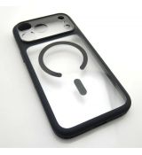 iPhone 17 Pro Max TPU pouzdro Black / černý - Magsafe silný magnet