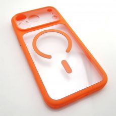iPhone 17 Pro Max TPU pouzdro Orange / oranžový - Magsafe silný magnet